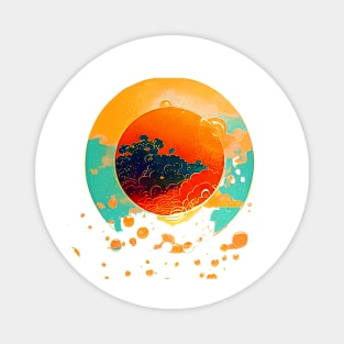 SUNSET BUBBLES, WHITECAPS Magnet